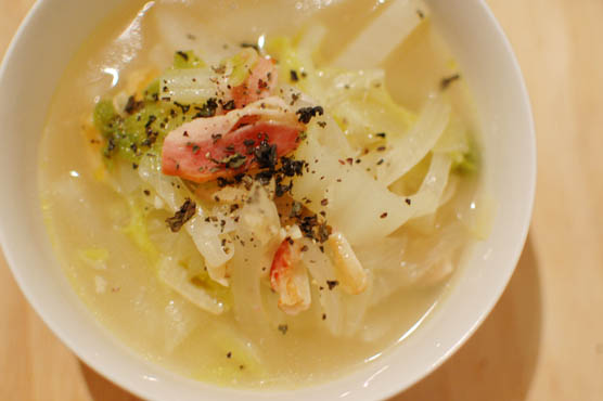 出汁いらずの野菜スープ　レシピ　141219d2