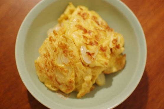 白葱の卵焼き　レシピ　141229d5