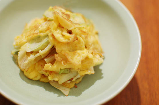 葱の卵炒め　レシピ