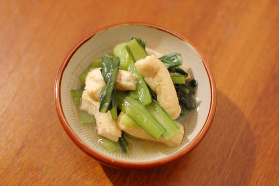 小松菜の煮浸し　レシピ