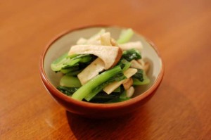 小松菜とエリンギの和え物