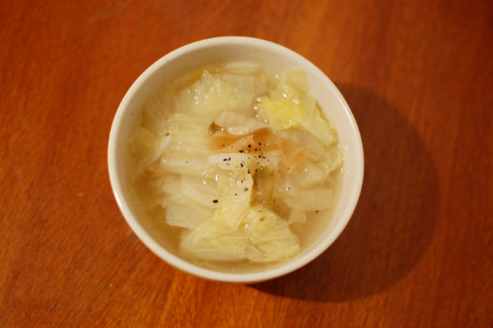 白菜とザーサイのスープ