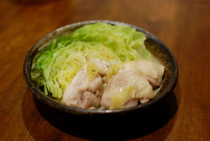 奈良漬 きのこの味噌汁 菜の花のからし和え 鶏もも肉とキャベツのしょうが蒸し