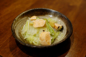 塩鮭と白菜の酒蒸し