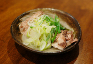 鰤と白ネギの昆布蒸し