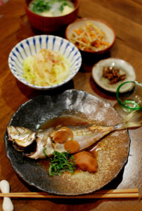 あじの梅煮献立とレシピ