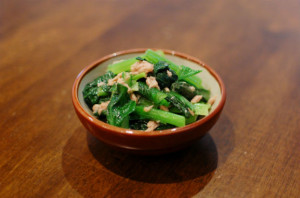 小松菜とツナの和えもの