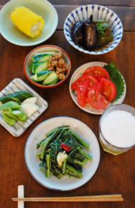 信州四賀 たべくら農園の無農薬夏野菜で贅沢晩酌