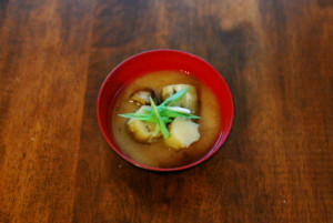 焼きなすの味噌汁