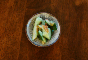 きゅうりの梅和え