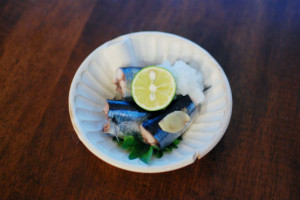 秋刀魚のしょうが蒸し