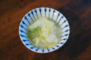 干しあみエビと白菜の煮もの