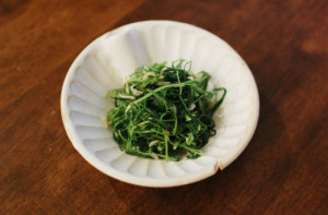 おかひじきと干しエビの和えもの