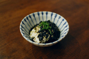 海苔かけ豆腐