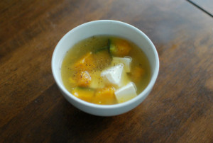 かぼちゃと豆腐のスープ