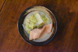 秋鮭と白菜の酒粕煮