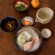 秋鮭と白菜の酒粕煮晩酌